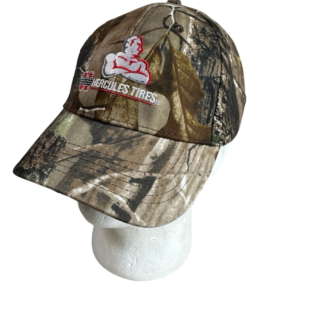 Hercules Tires Head To Toe Hat Camo Adjustable Strap Back Dad Cap Camouflage
